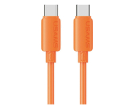 USAMS Kabel 60W 3A Silicone Fast Charging USB-C do USB-C pomarańcz - 1568985 - zdjęcie 1
